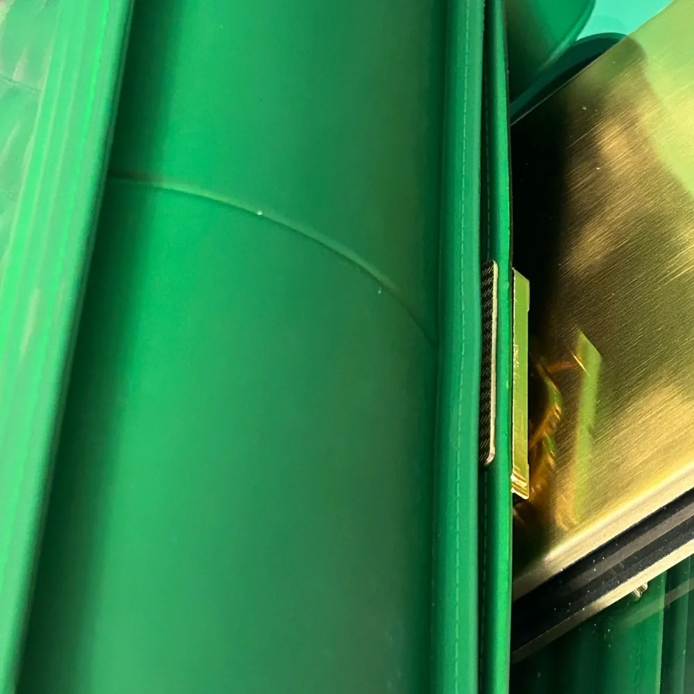 3 am USA Mix Tone Jelly Textured Crossbody Bag Approx. w/Charm 10 x 7 x 3.5 - Picture 10 of 17